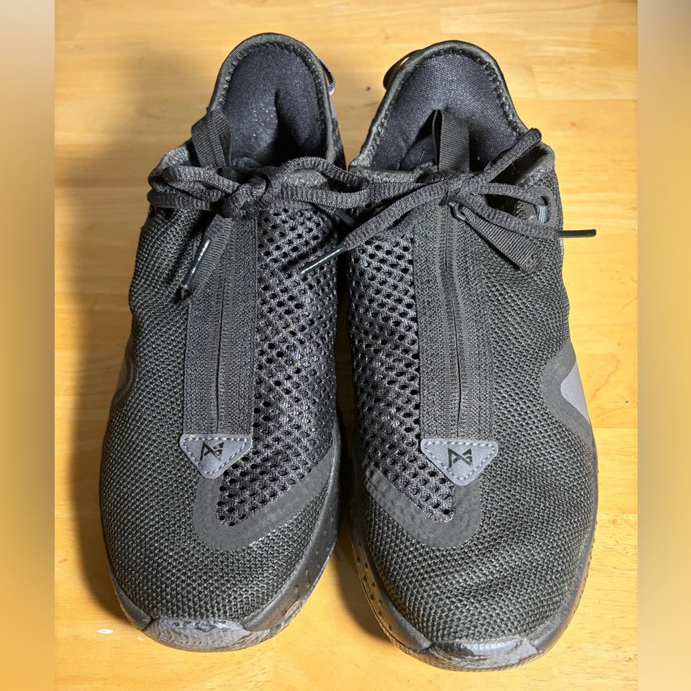 Nike PG4 Paul George Black Metallic Dark Grey Basketball Shoes